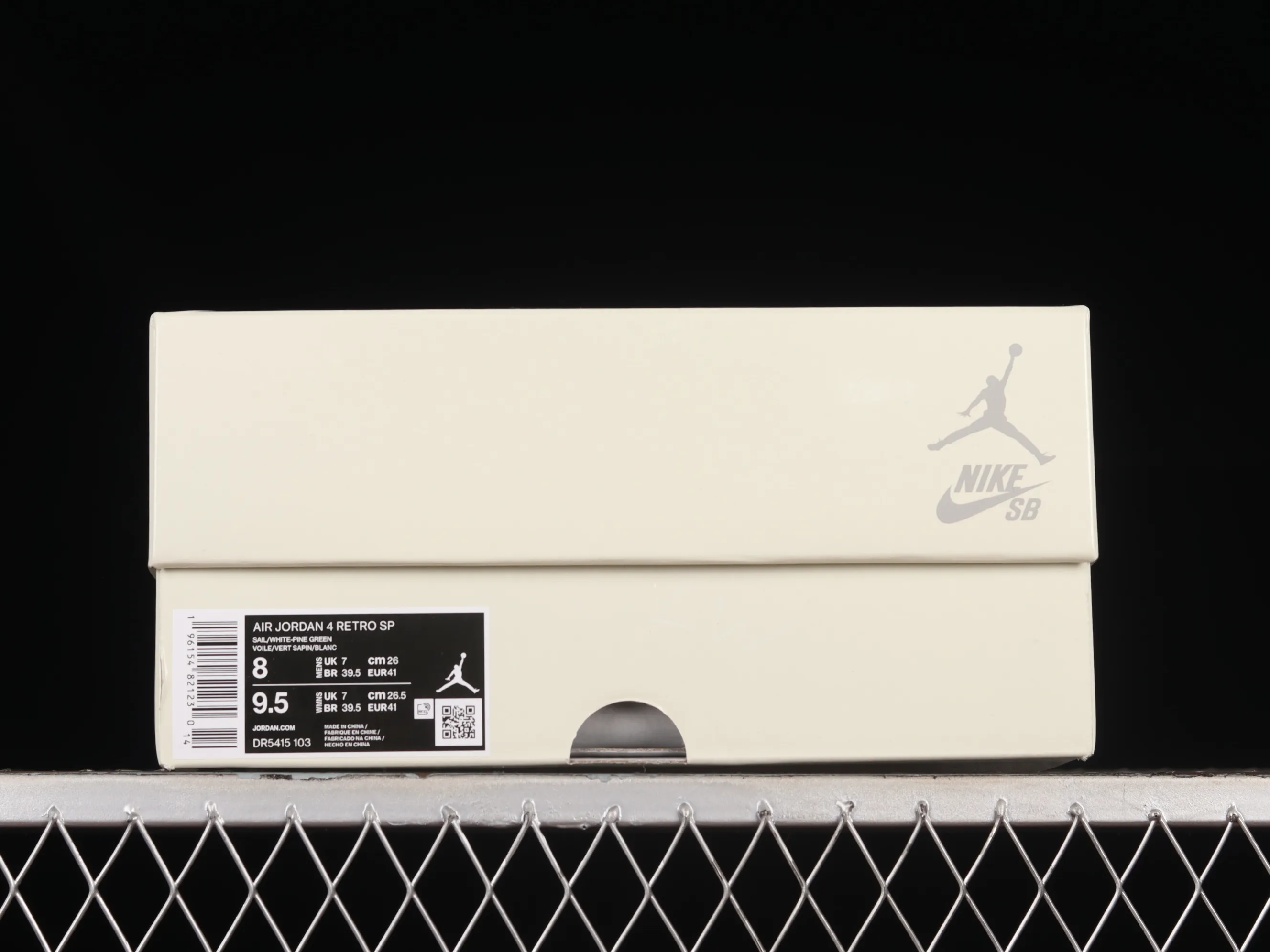 All categories Air Jordan Jordan series basketball shoes Air Jordan 4 LW version Nk SB x Air Jordan 4 "Pine Green" AJ4 Joe 4 joint white green DR5415-103